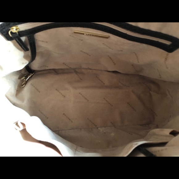 Brahmin Hudson Satchel Black Leather - Picture 5 of 6